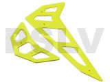 FUP-362YL -FUSUNO Neon Yellow Fiberglass Horizontal/Vertical Fin Trex 500E Pro